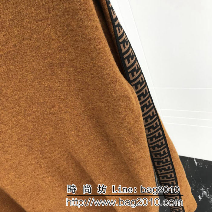 FENDI芬迪 18SS秋冬新款 織帶logo 保暖舒適 男款毛衣 訂制美麗奴羊毛 打底百搭款 ydi2411